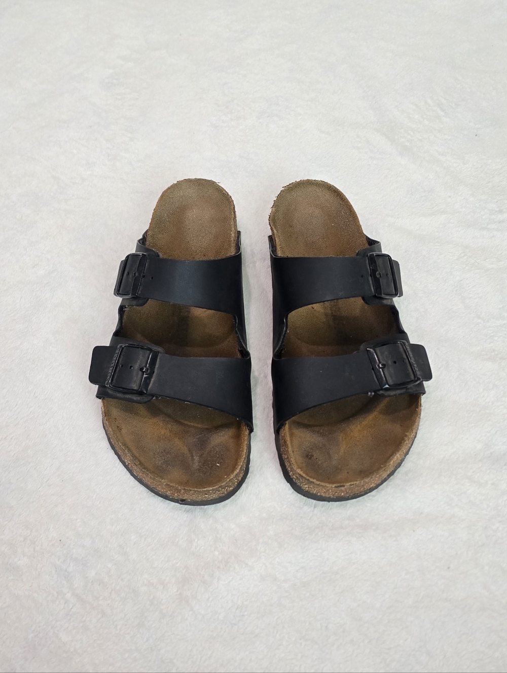 Men's Birkenstock Sandals Arizona Classic Comfort Black Slides Shoes Size 11 - Picture 2 of 7